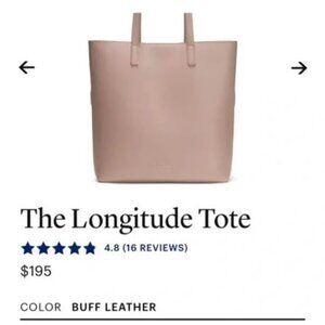Away Longitude Tote Bag — Blush Pink